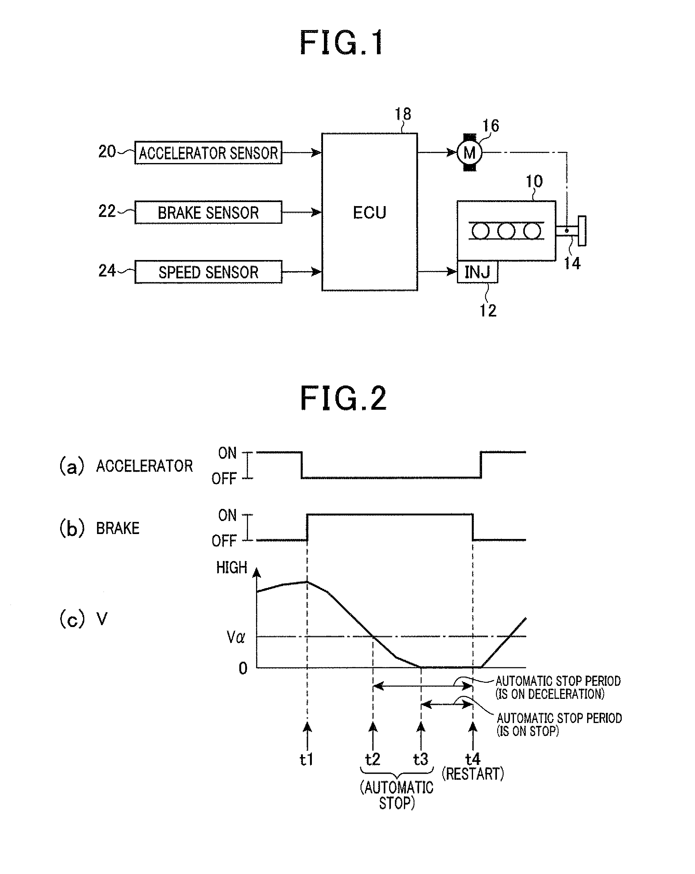 Control apparatus for automatic stop of engine