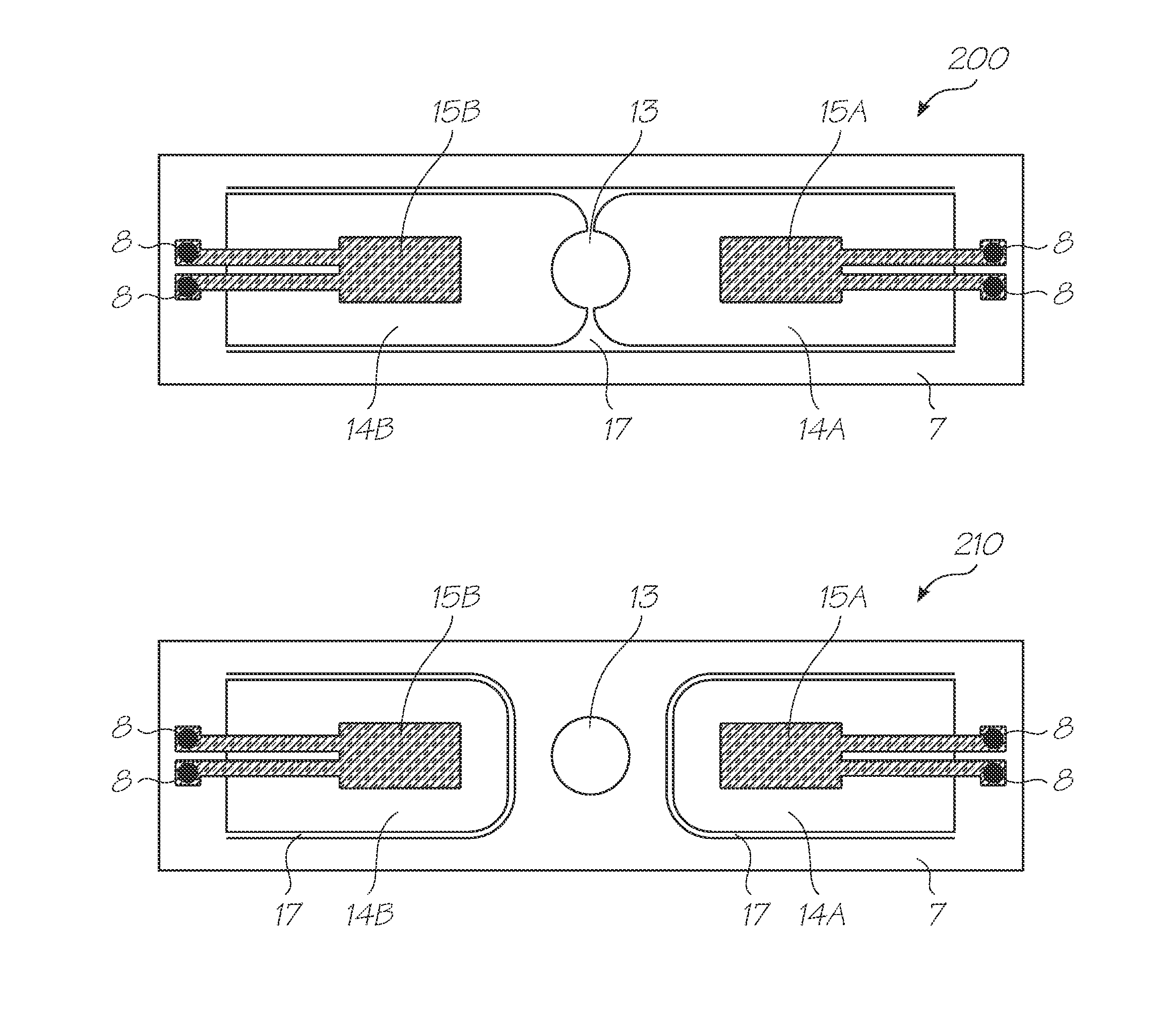 Method of controlling drop directionality from inkjet nozzle using multiple independently-actuable roof paddles