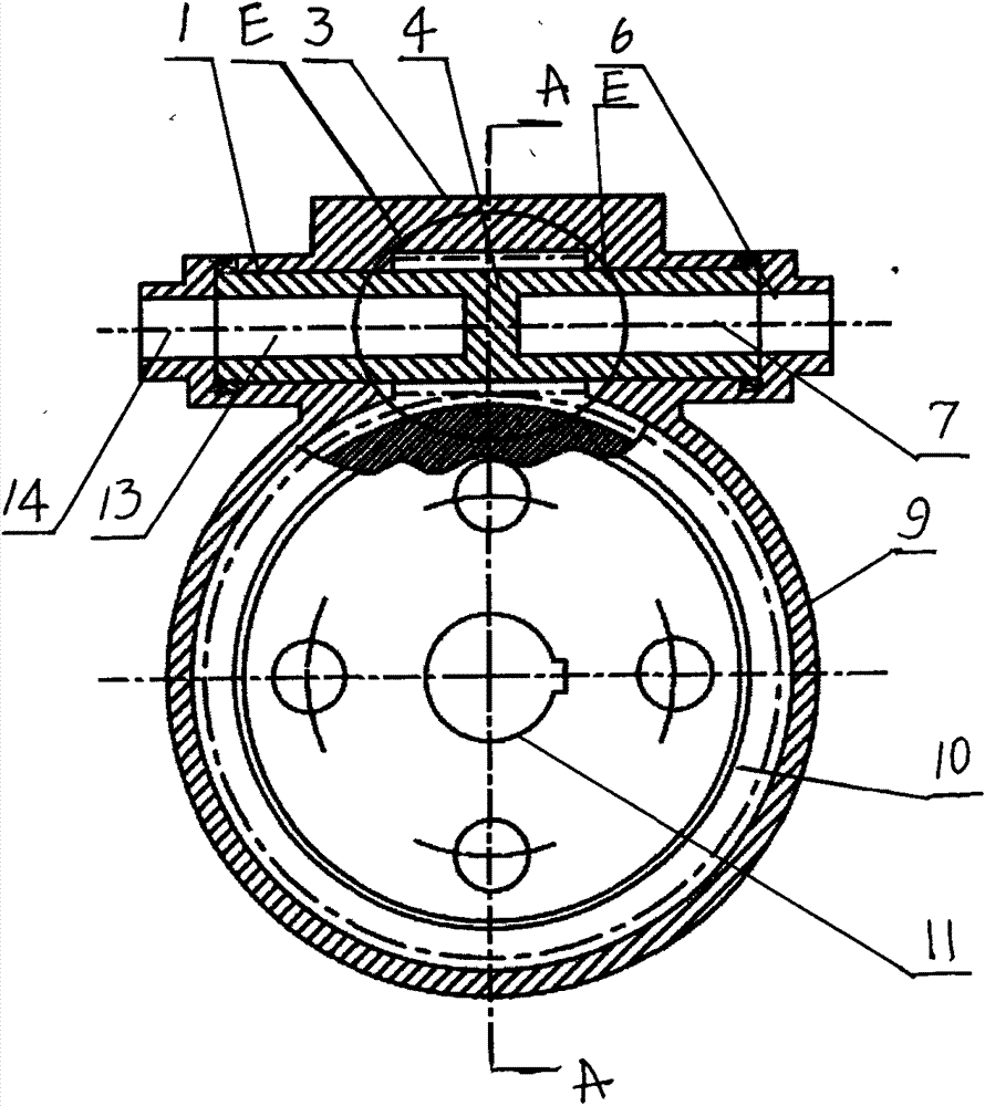 Worm gear pump with worm wheel gear cavity as working space