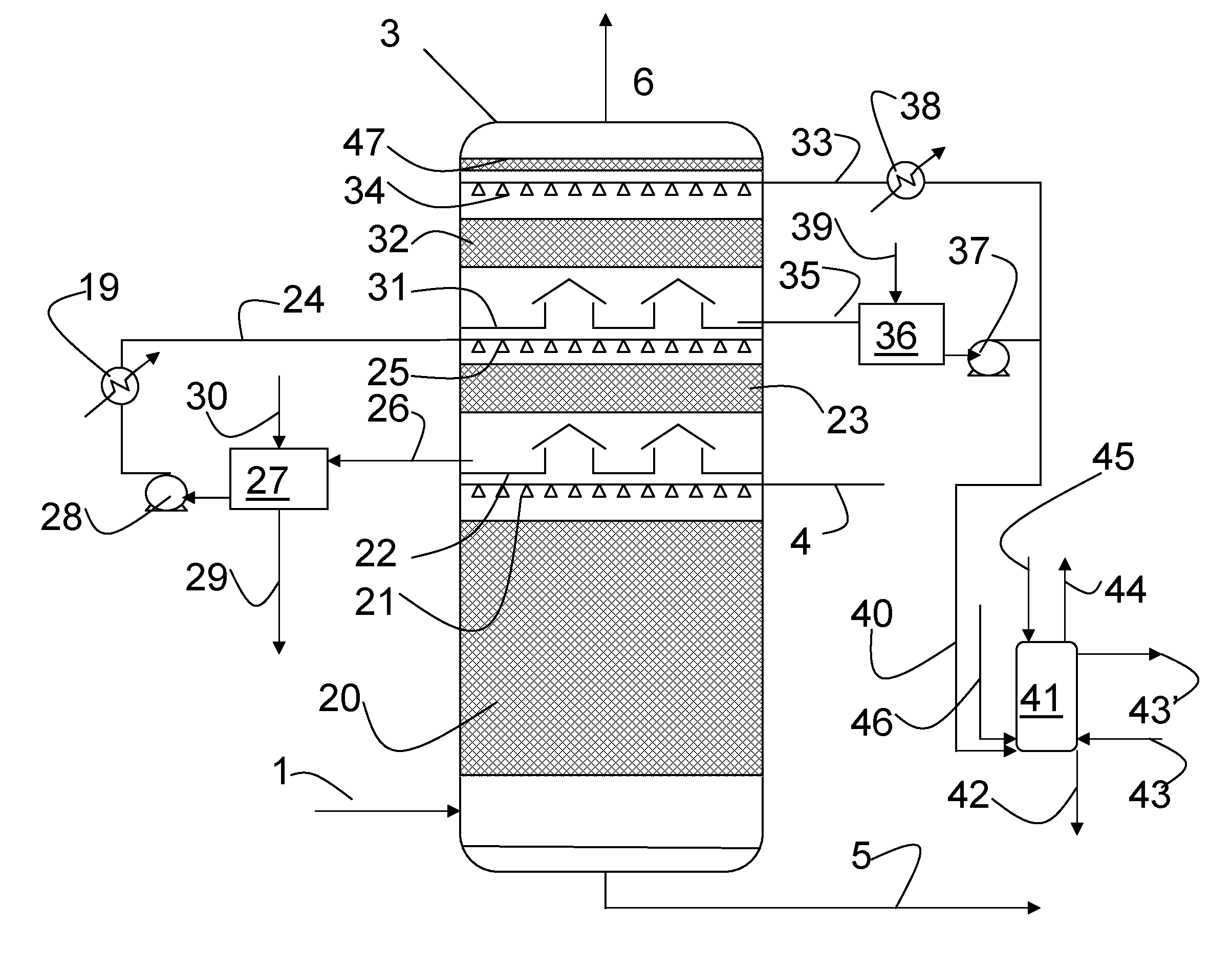 Method and plant for amine emission control