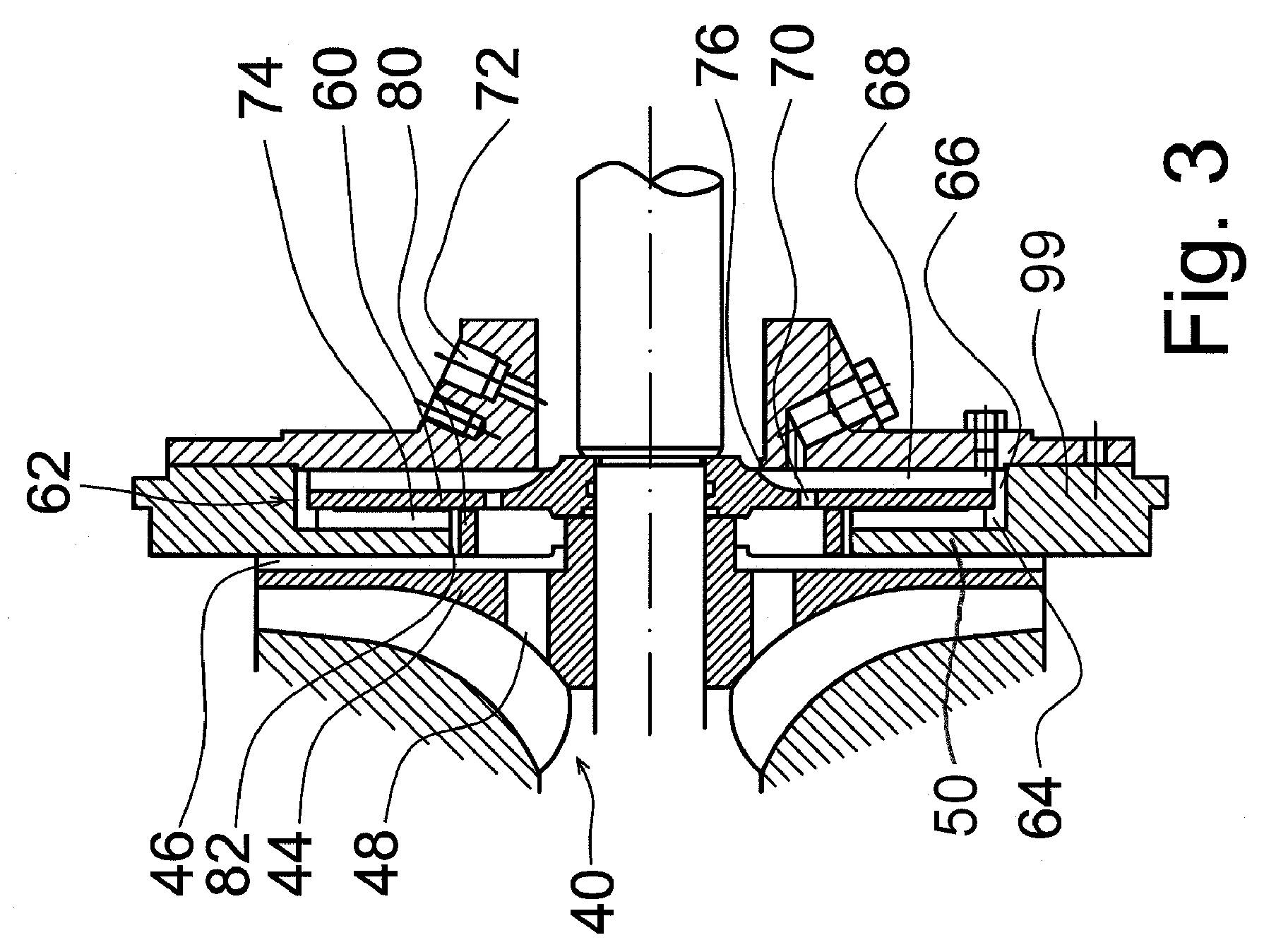 Gas separation apparatus, a front wall and a separation rotor thereof