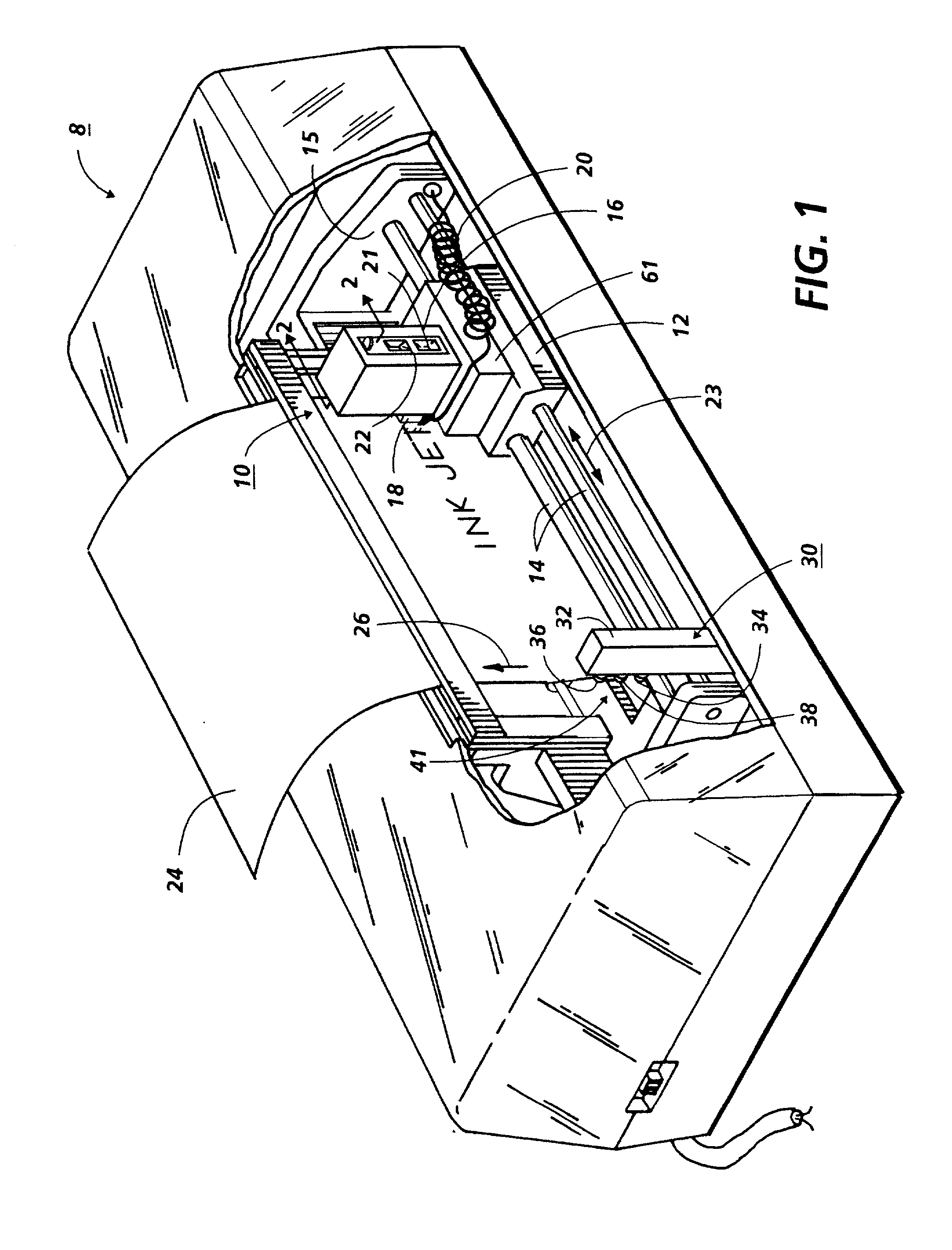 Sensing system for detecting presence of an ink container and level of ink therein