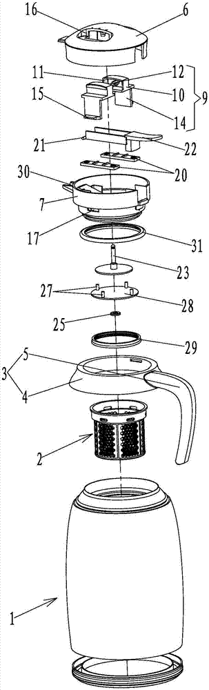 Boiled water purifying kettle