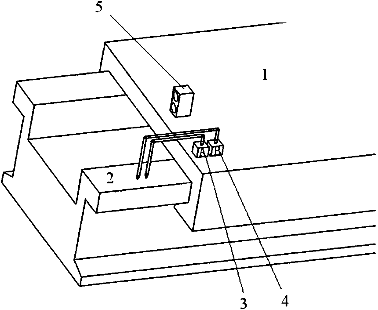 A method for testing the surface shape error of the static pressure guide rail of a machine tool