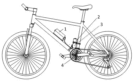 Electric power device of bicycle