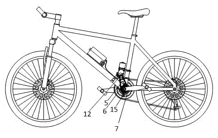 Electric power device of bicycle