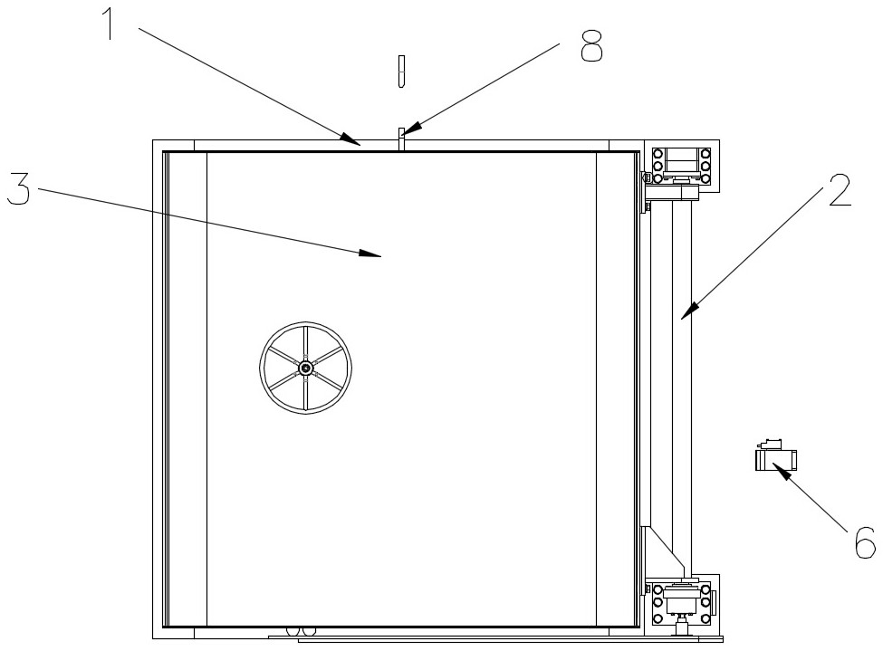 A high-resistance airtight protective door with manual and electric control