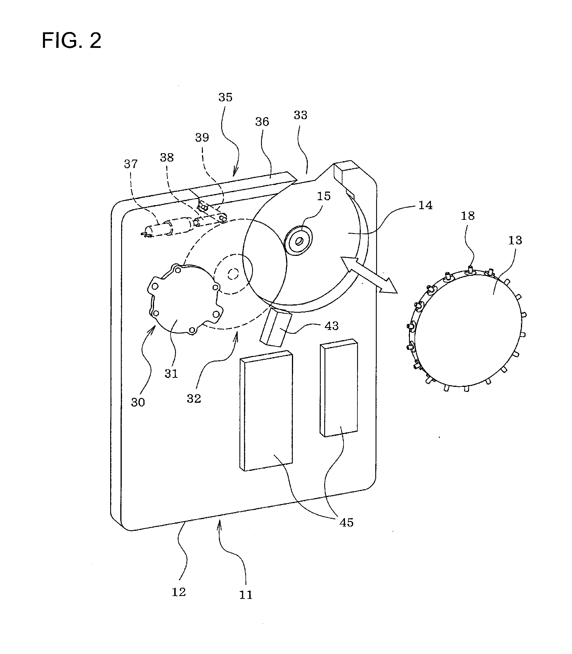 Cassette-type nozzle exchanging unit and replacement system thereof