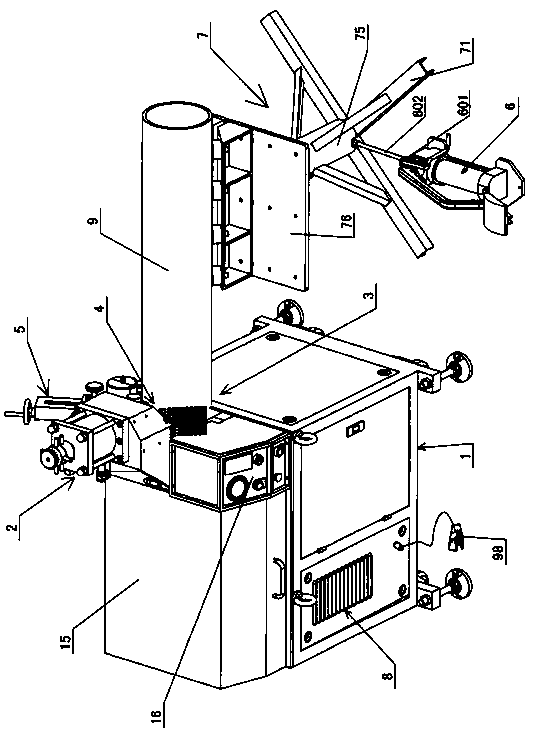 Automatic hydraulic channeling machine