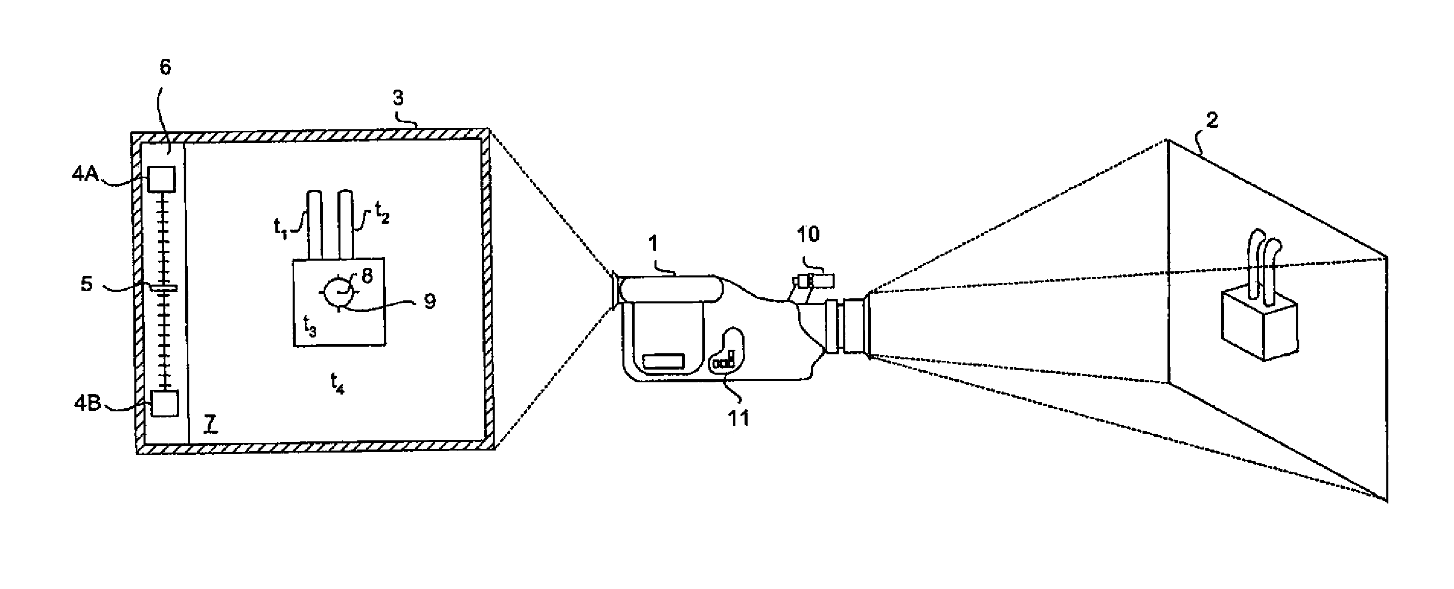 IR camera with adjustable view parameter settings