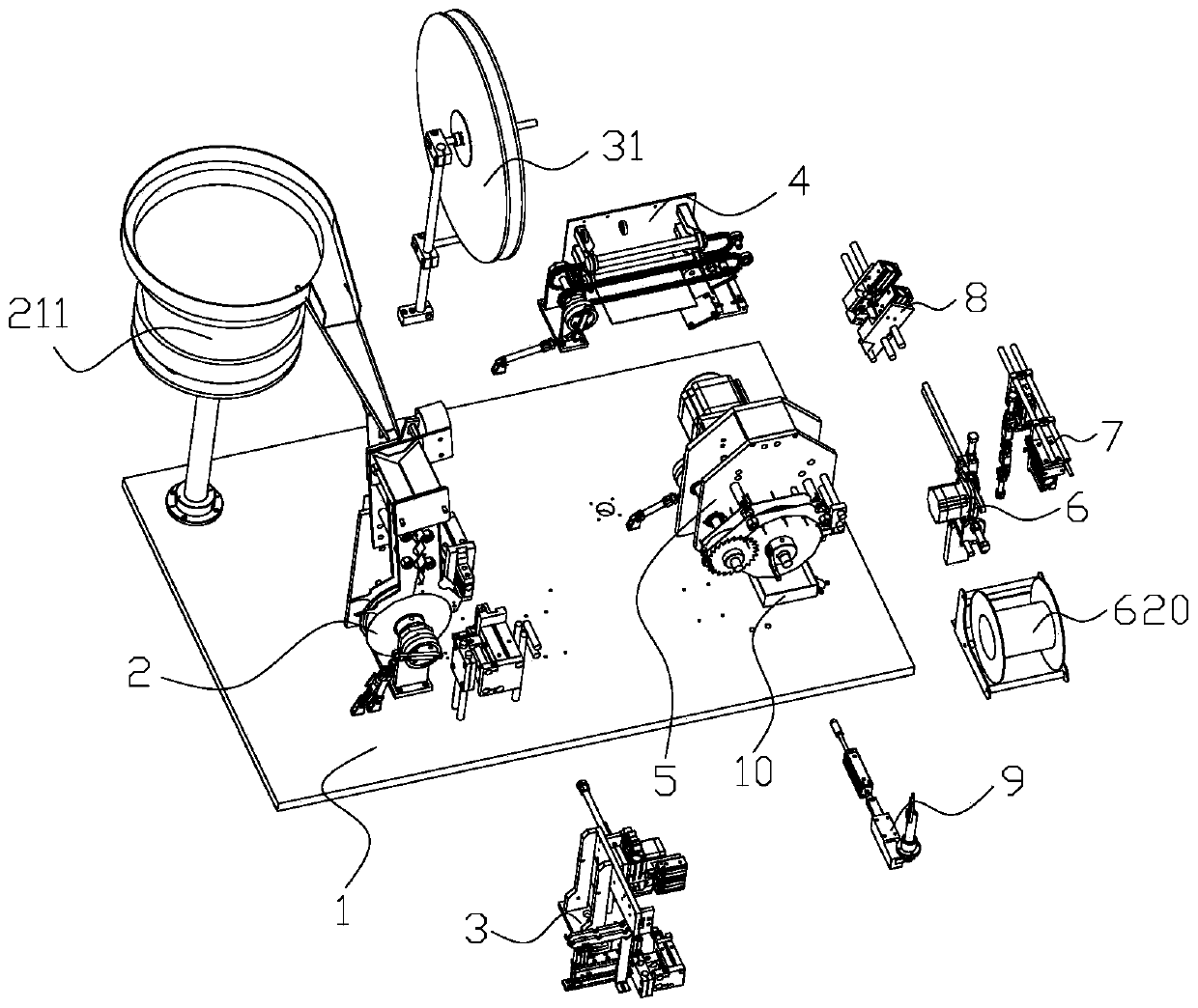 Automatic resistor production equipment