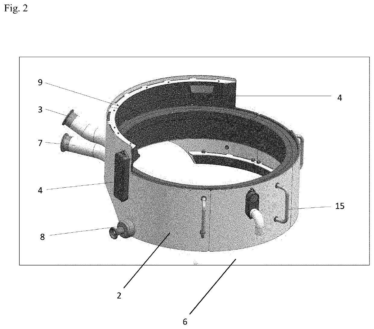 Casing for a rotor of a tableting machine
