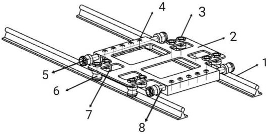 Silent wear-resistant track of wire and cable repeated bending testing machine