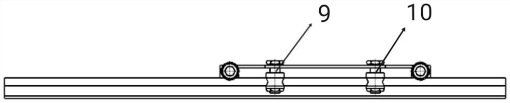 Silent wear-resistant track of wire and cable repeated bending testing machine