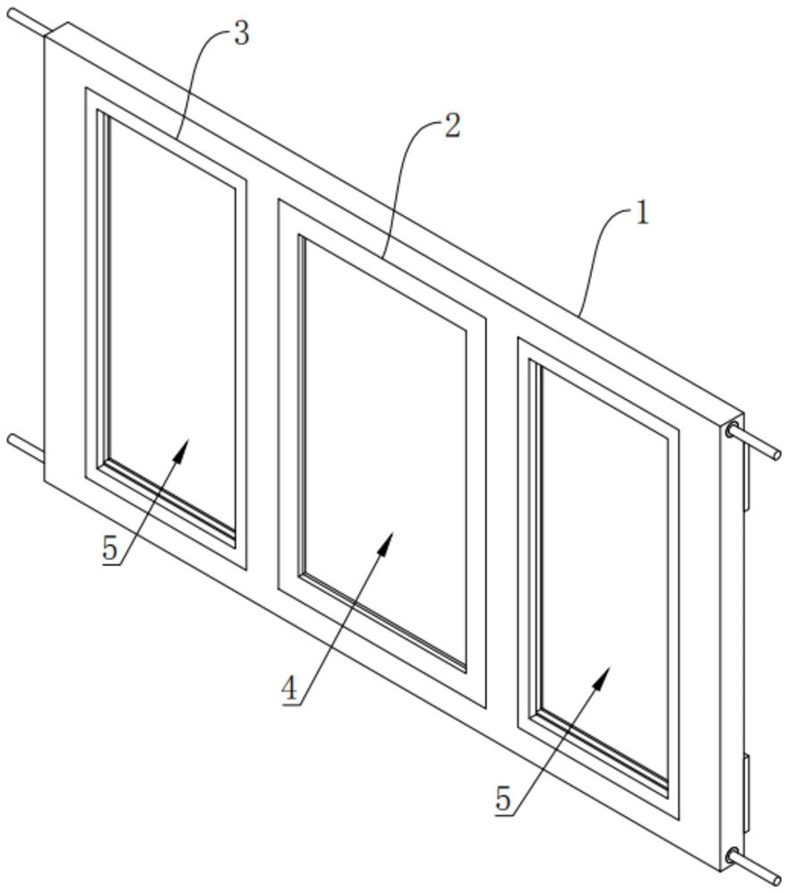 Novel heat-preservation energy-saving aluminum alloy door and window and mounting method thereof