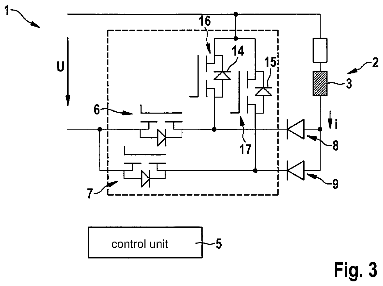 Device for operating an electrical consumer, consumer and method