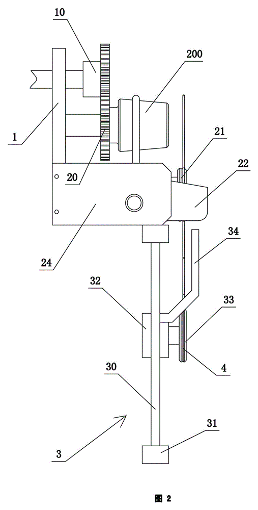 A monofilament tension control mechanism