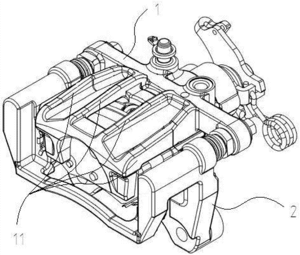 Integrated brake caliper