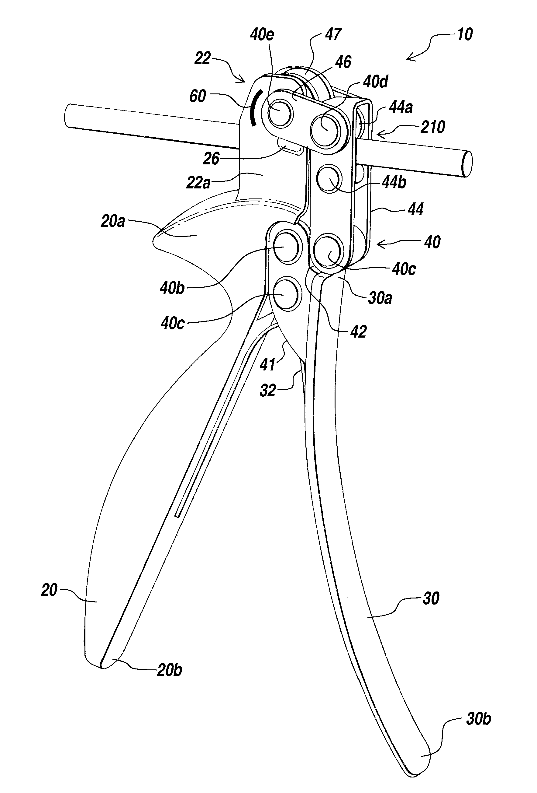 Instrument for bending spinal rods used in a spinal fixation system