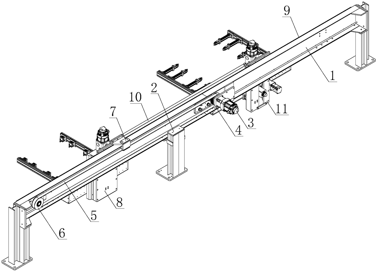 Novel material transferring and plate overturning mechanism