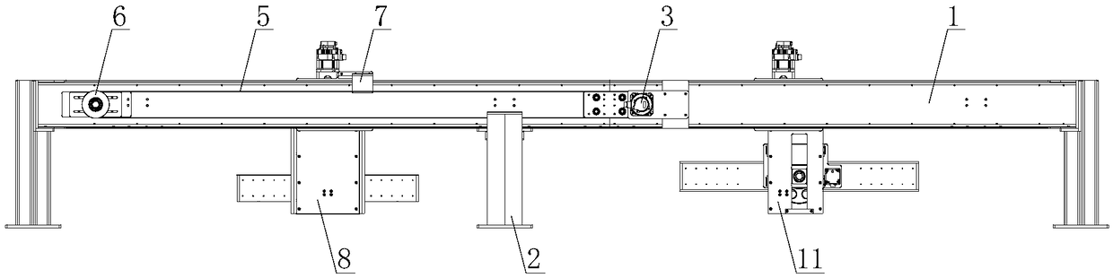 Novel material transferring and plate overturning mechanism