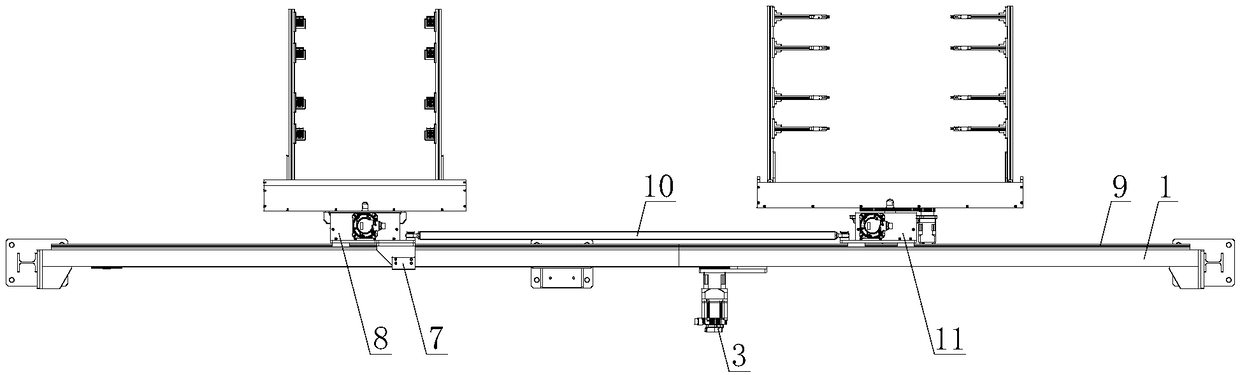 Novel material transferring and plate overturning mechanism