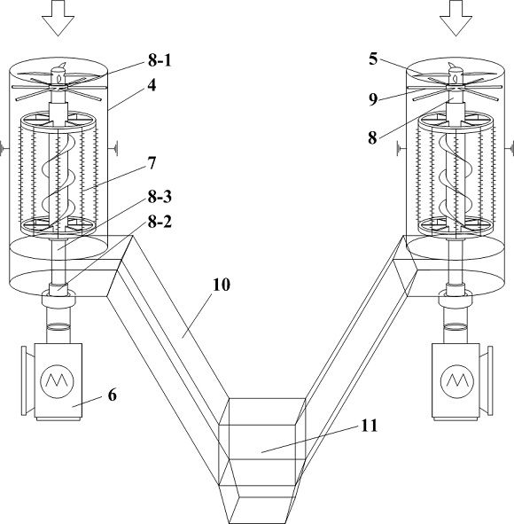 A vertical multi-stage dual-drive coupling electrostatic precipitator