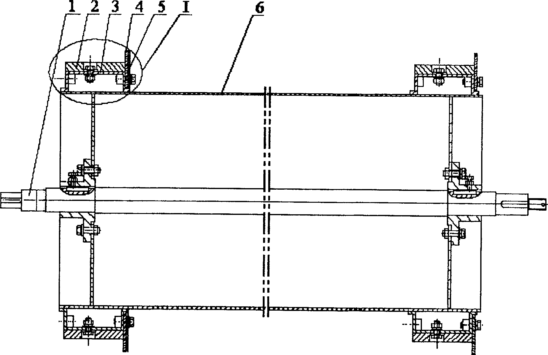 Axial flow threshing separation facility in tangential feeding type