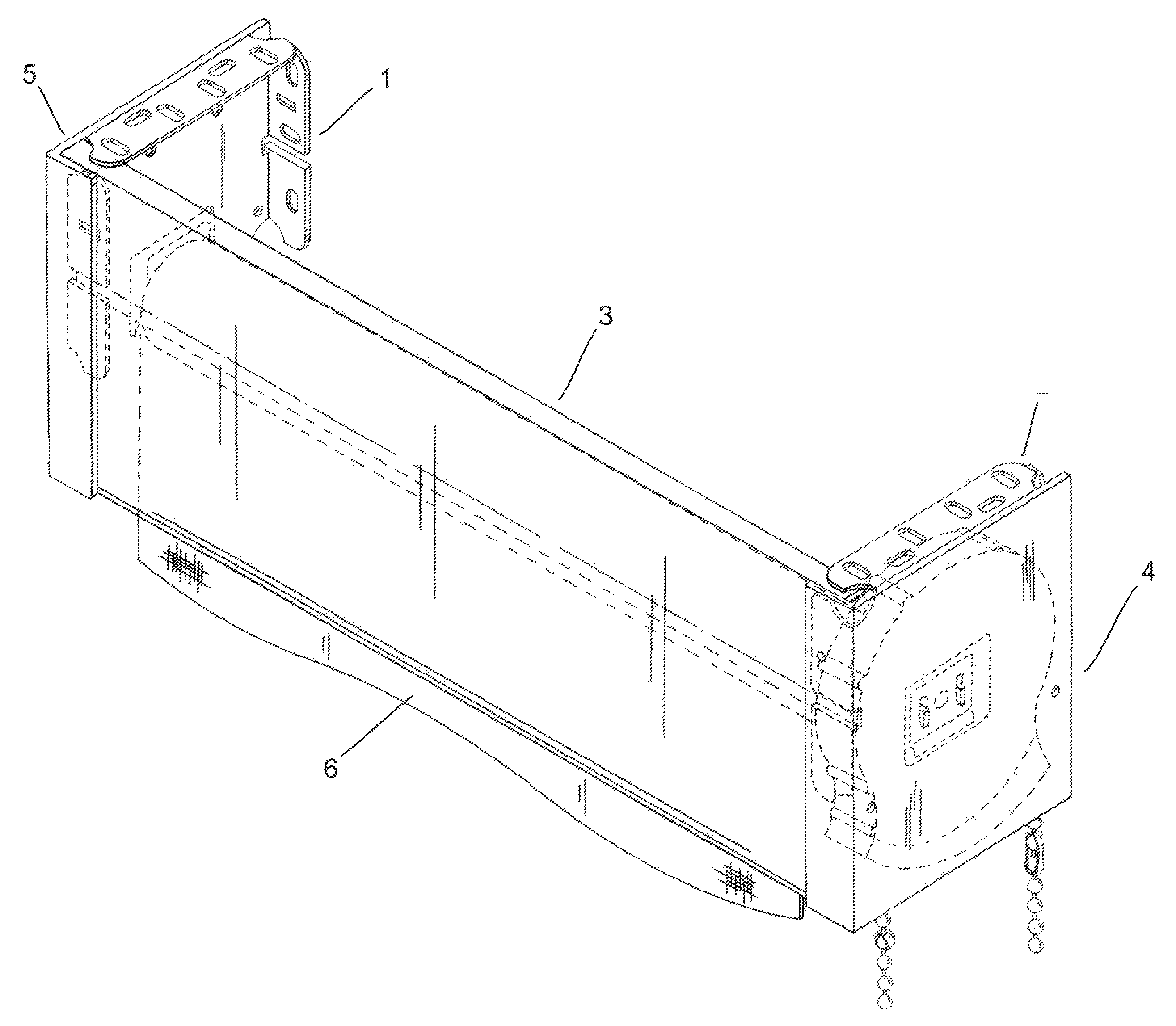 Roller curtain fixing bracket assembly
