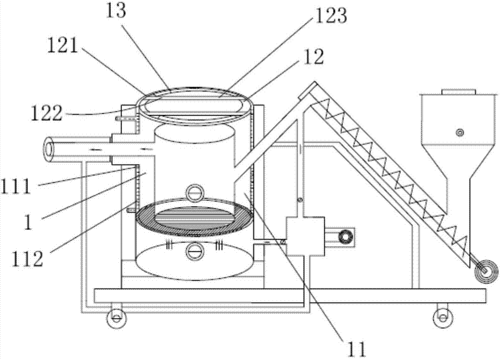 Combustion furnace structure of biomass combustor