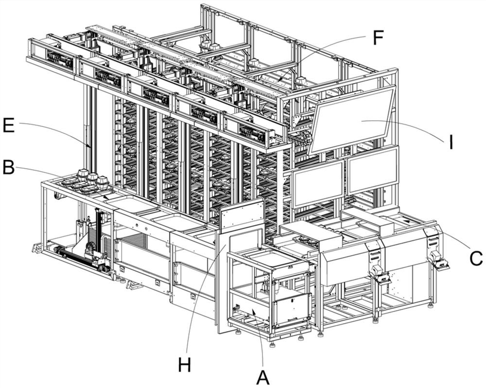 Automatic dish discharging machine and intelligent dish discharging system