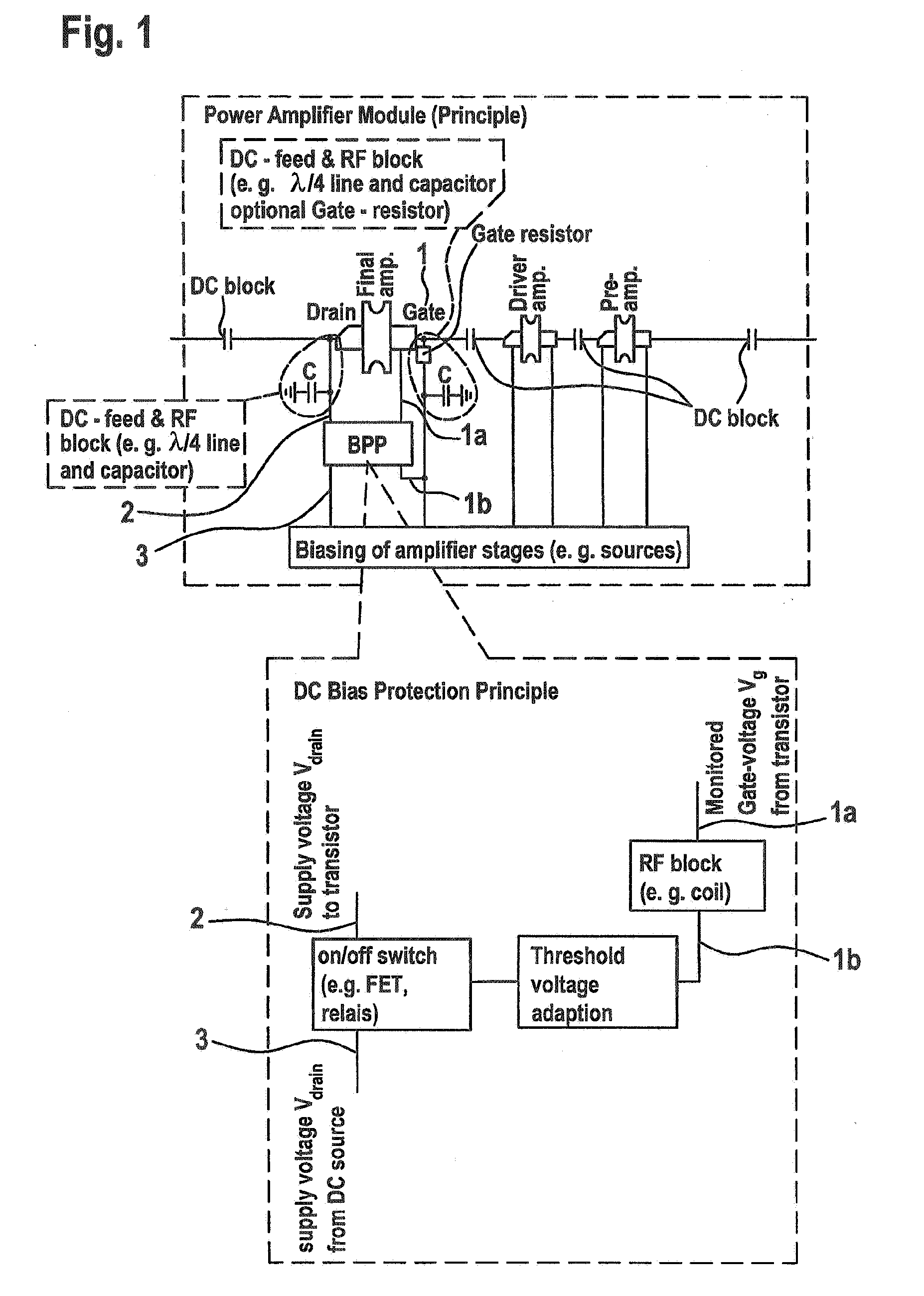 Power amplifier bias protection for depletion mode transistor