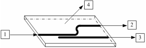 Y-shaped porous hollowed slab terahertz wave polarizing beam splitter