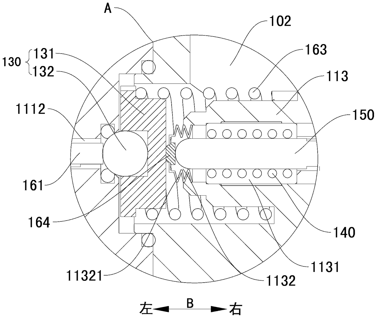 Oxygen mixing valve and ventilator with the oxygen mixing valve