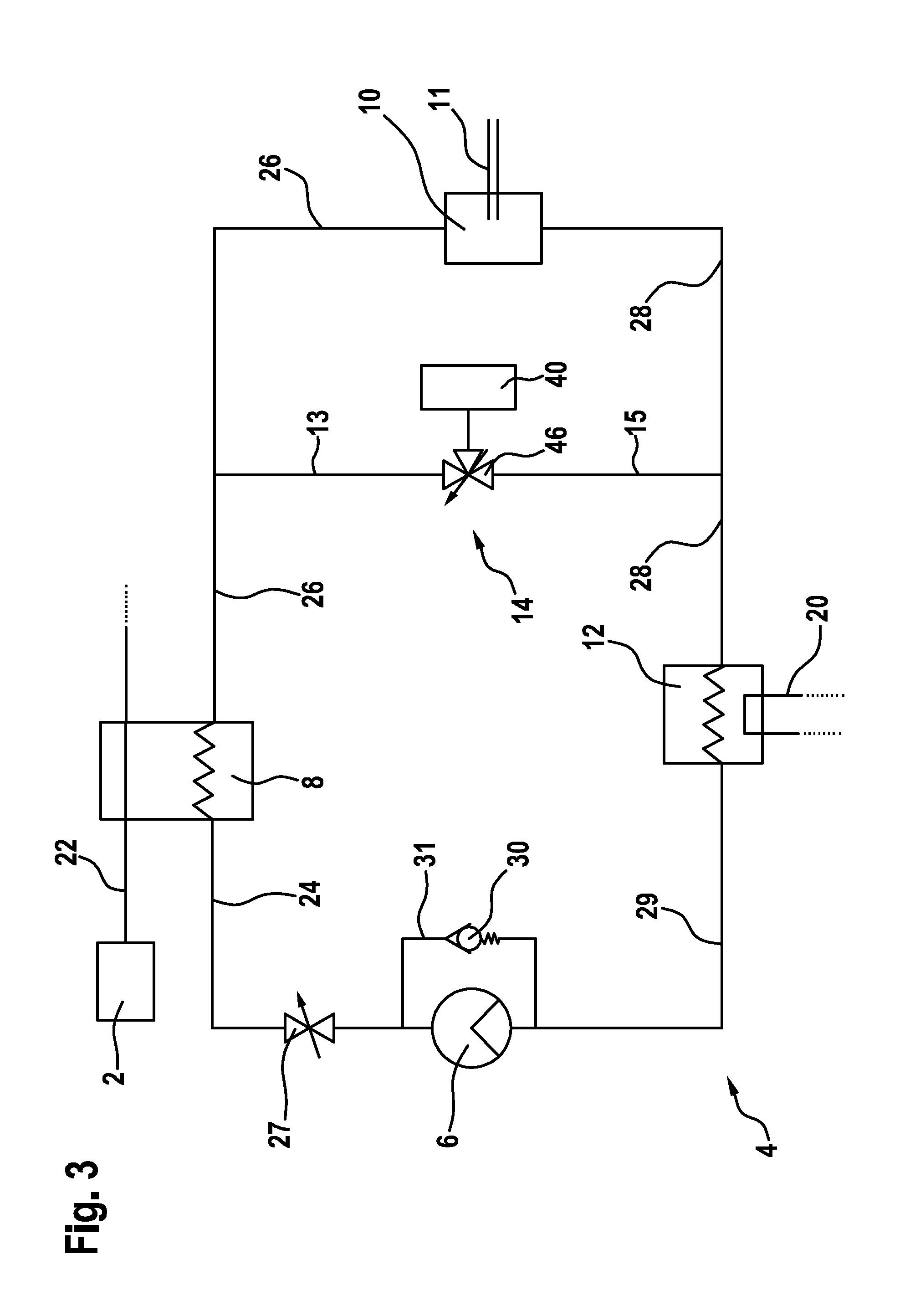 Device and method for the recovery of waste heat of an internal combustion engine