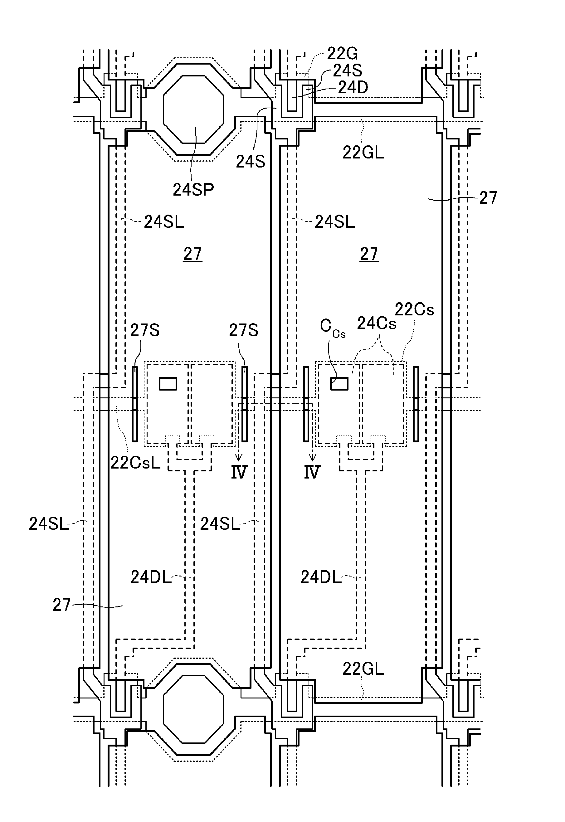 Active matrix substrate, display device, and short circuit defect correction method for active matrix substrate