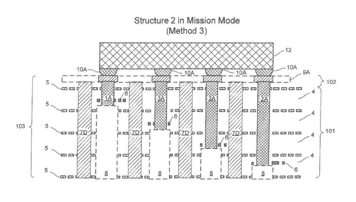 Structure for isolating high speed digital signals in a high density grid array