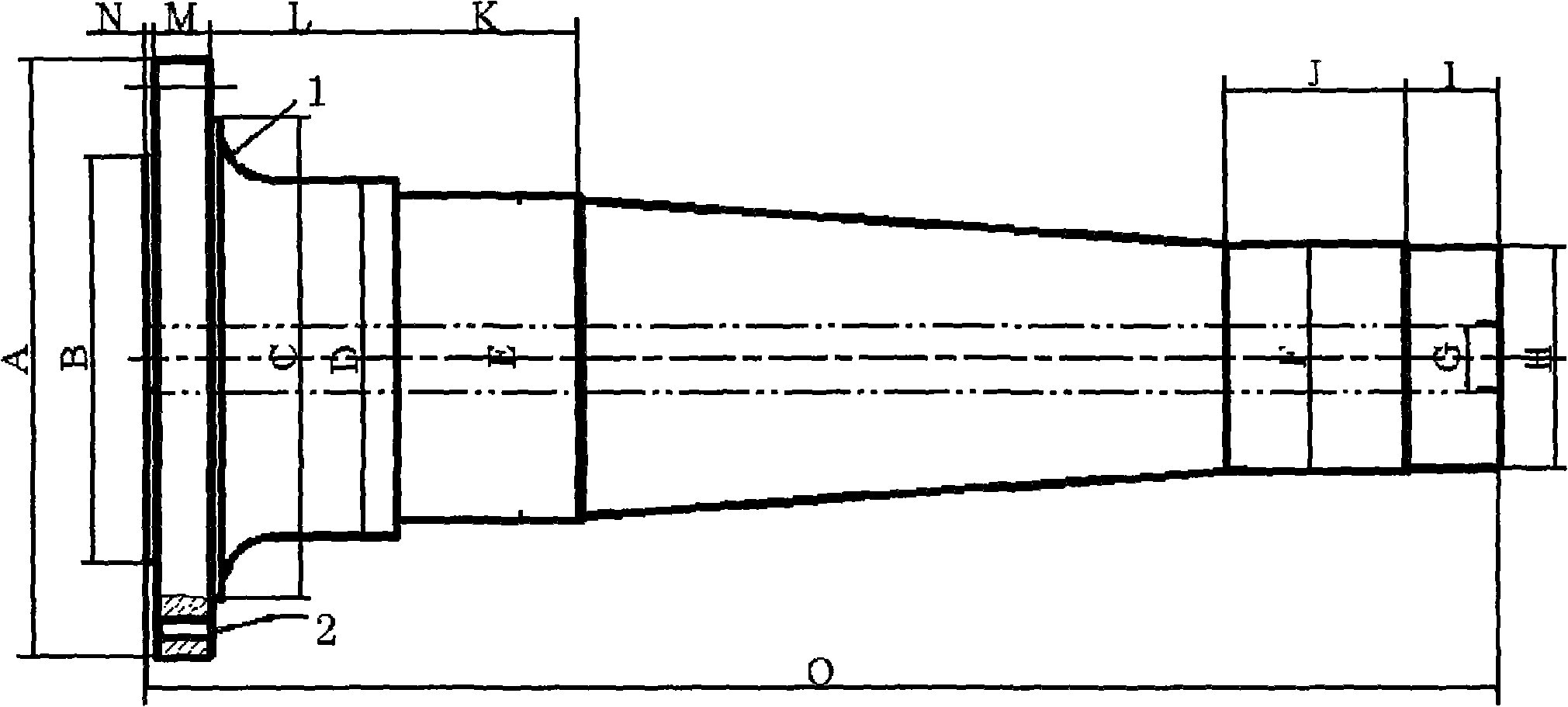 Design method of parameterized part of wind generating set