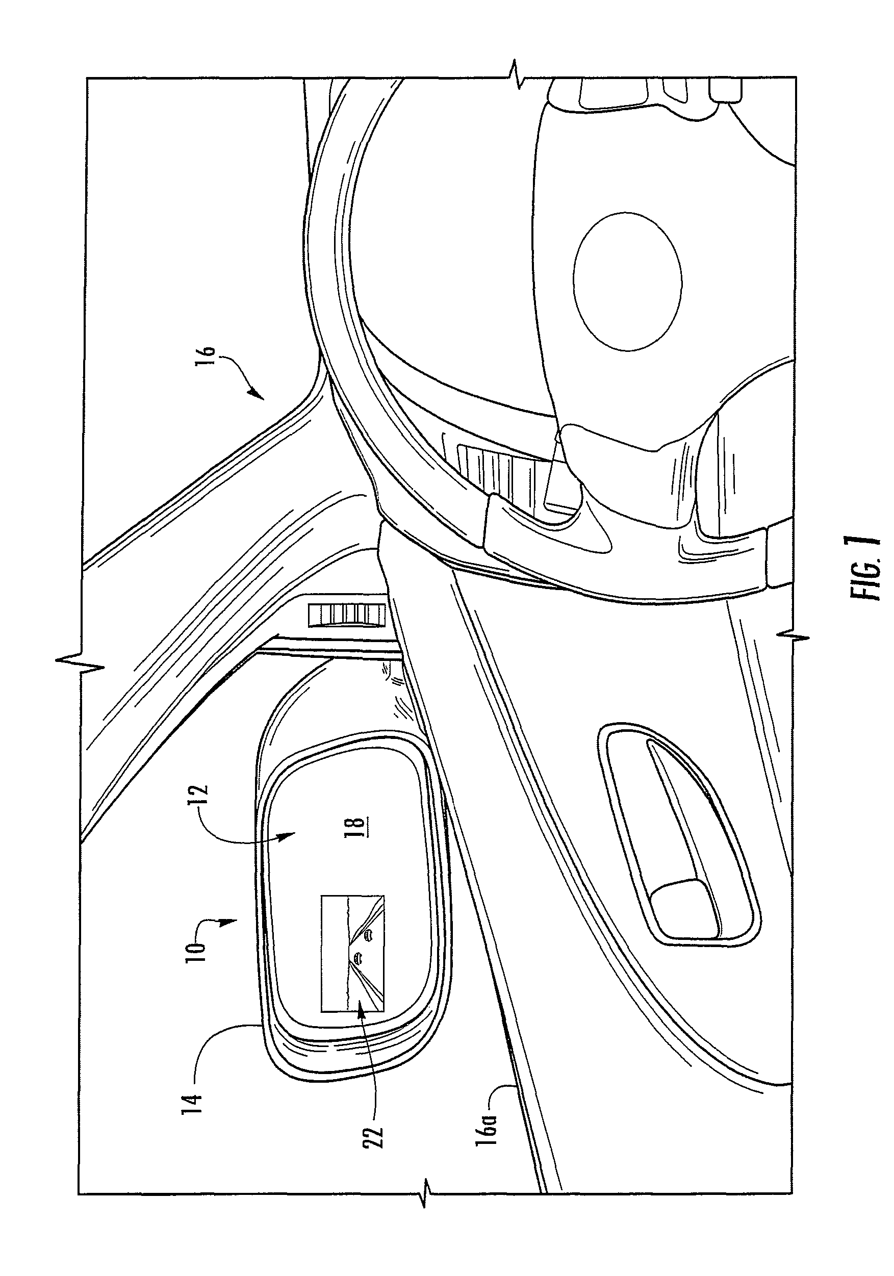 Display device for exterior rearview mirror