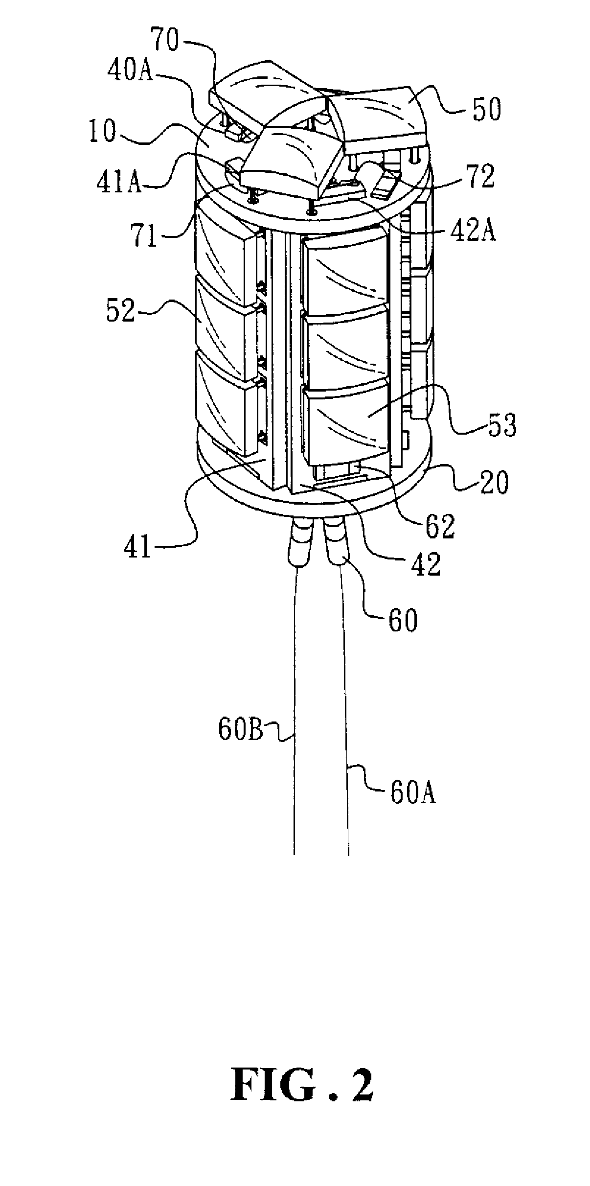Light-emitting diode stacked lighting core for lamp bulb