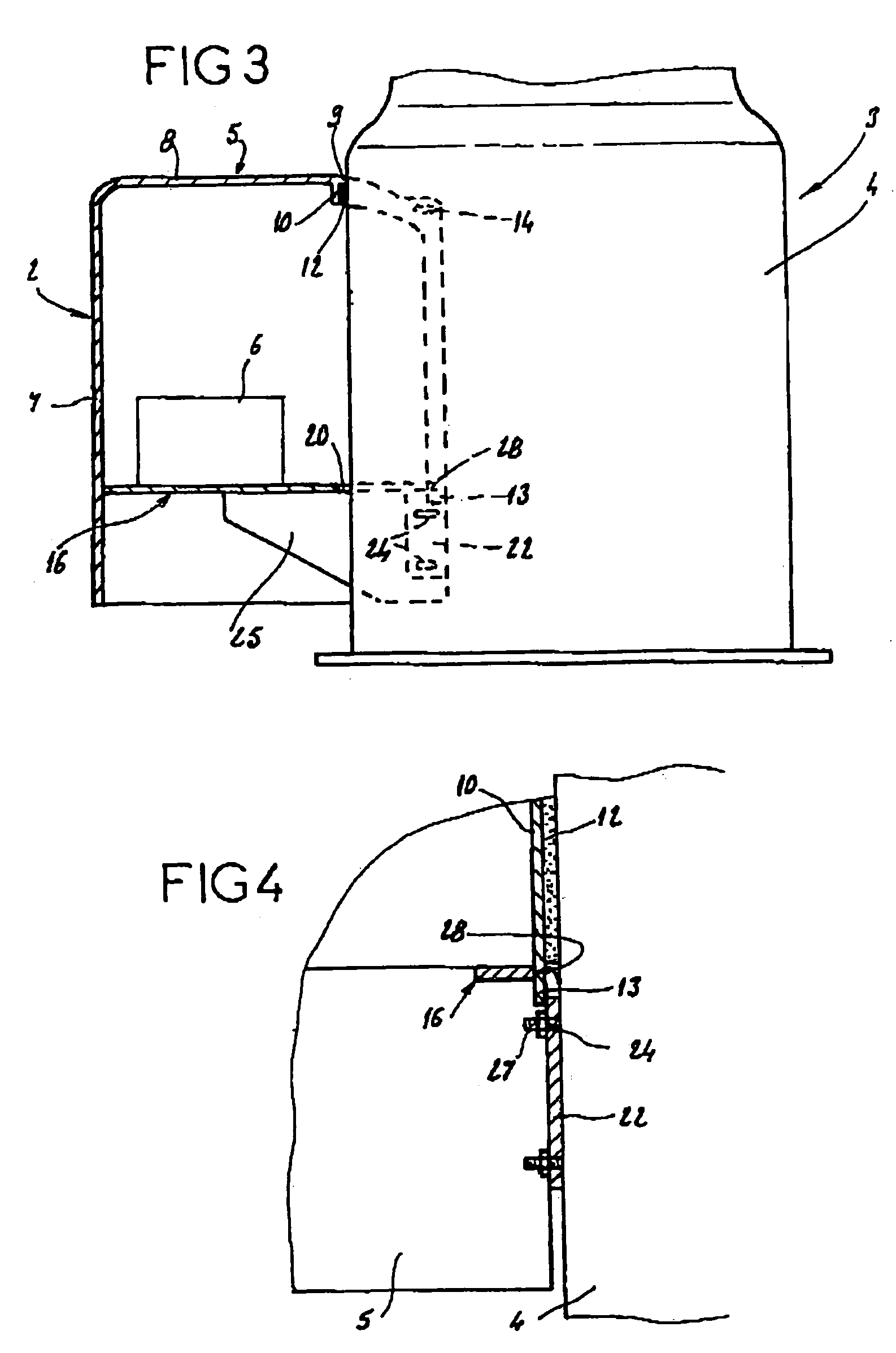 Electrical and electronic component cabinet for a refrigeration compressor