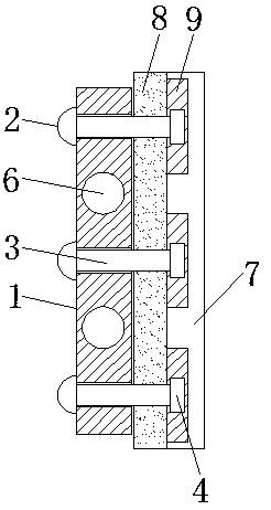 Multi-section hollow type light composite energy-saving board