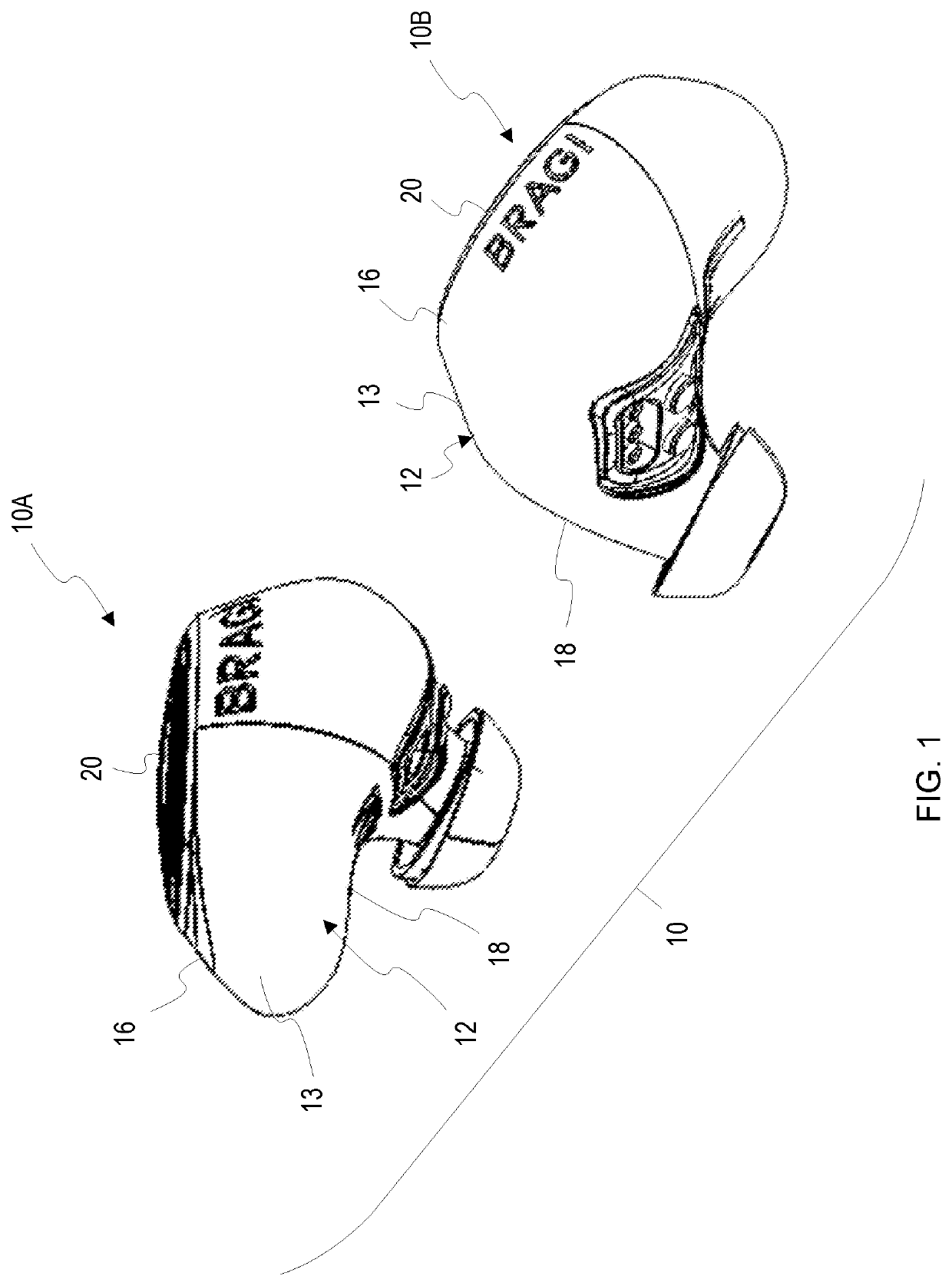 Earpiece with wirelessly recharging battery