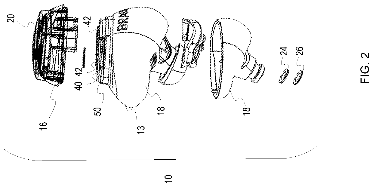 Earpiece with wirelessly recharging battery