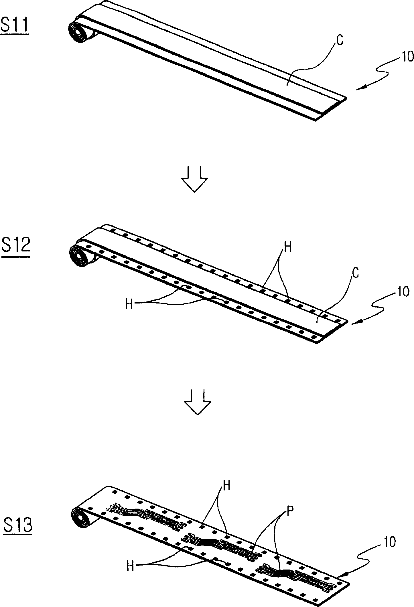 Flexible circuit substrate manufacturing method
