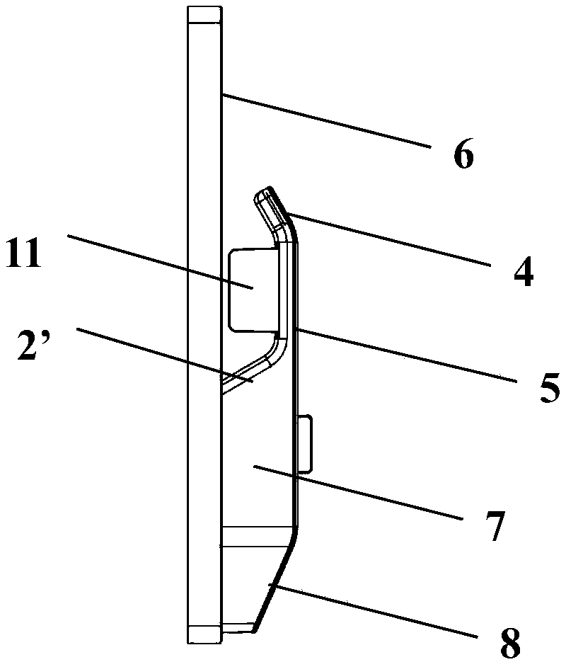 Door handle and intelligent door lock with same