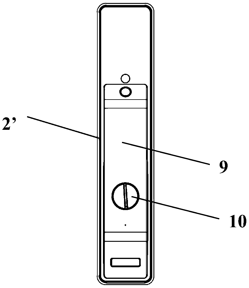 Door handle and intelligent door lock with same