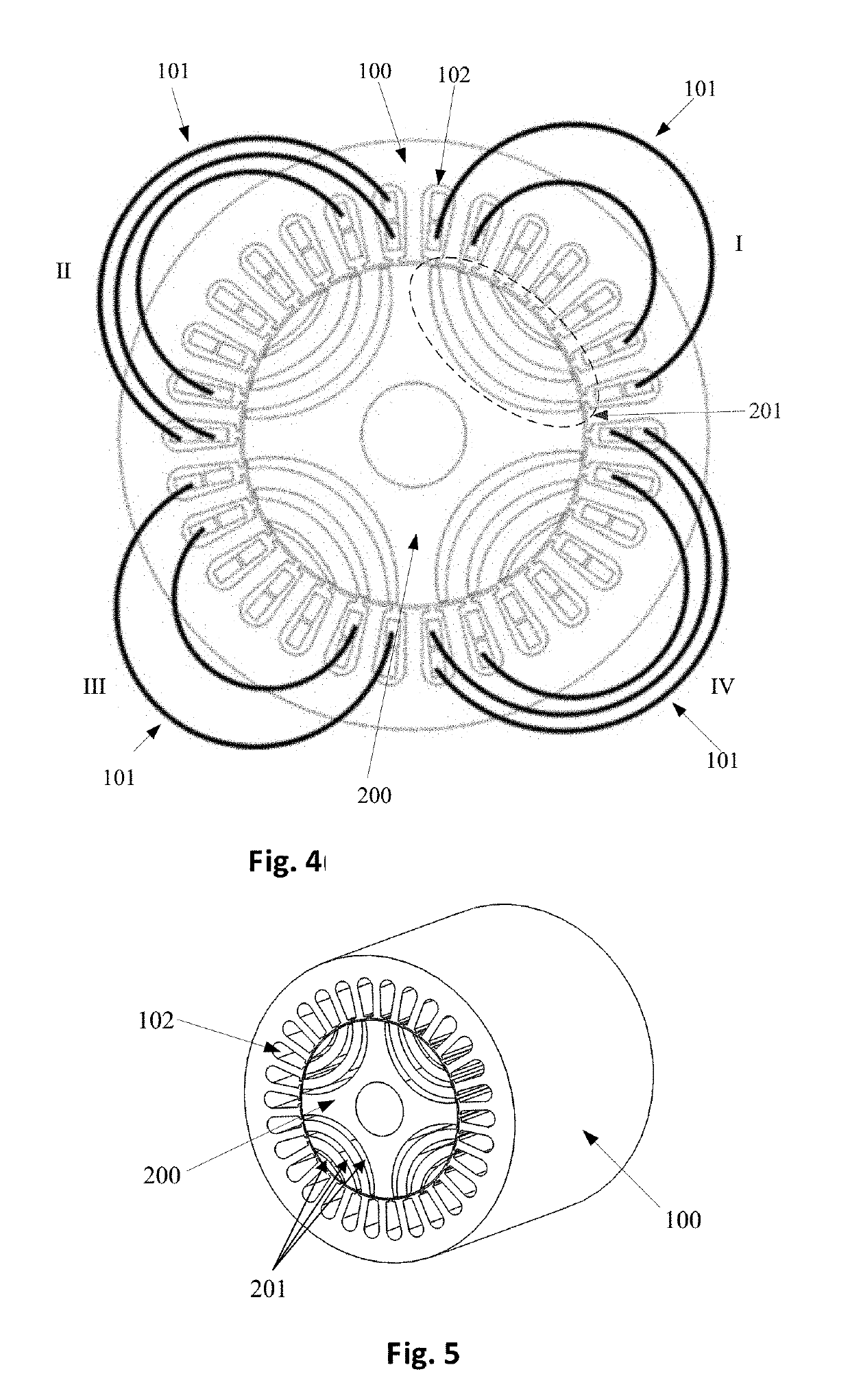 Rotor, motor and electrical device including the motor