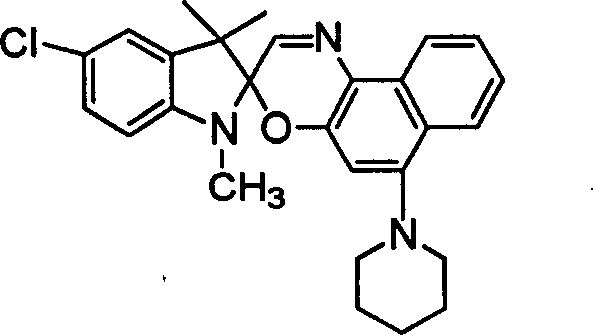 Organic photochromic composite nano materials and method for preparing same