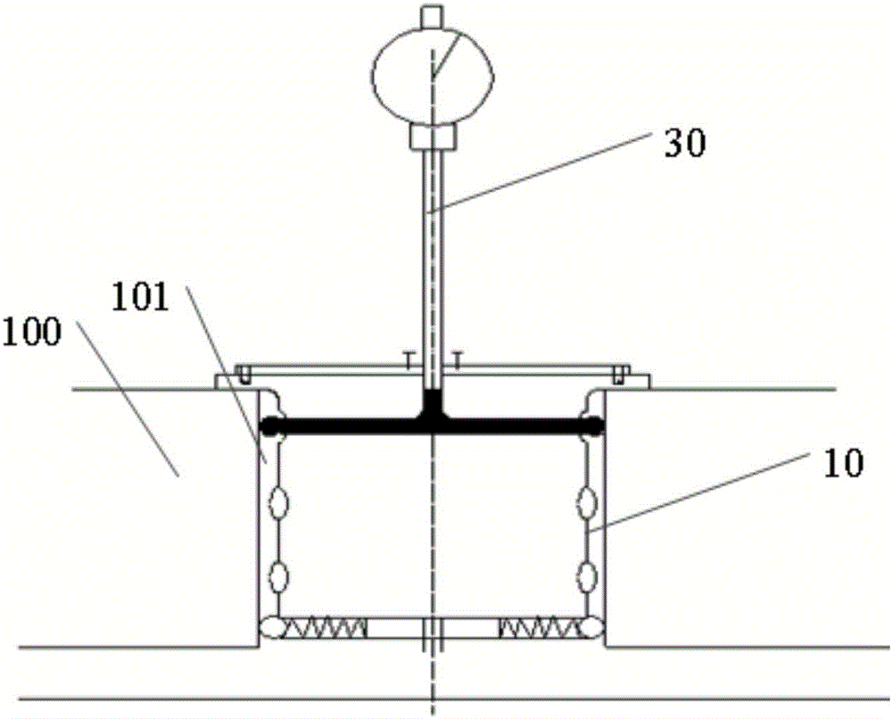 Tool for measuring roundness error of cylinder hole of engine cylinder body